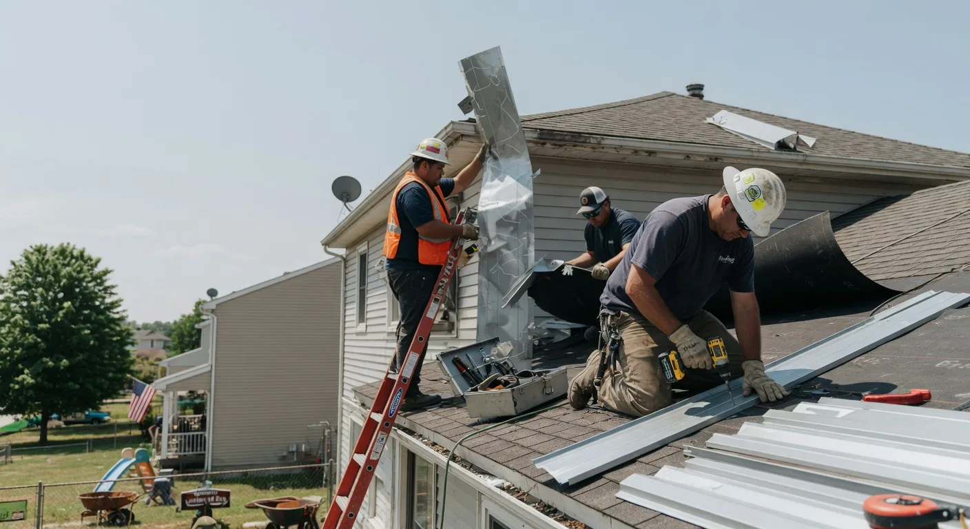 Storm Damage Metal Roof Repair in Port Sanilac, MI